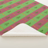 Old World Christmas Tree Muster Evergreen Sherpadecke (3/4)