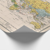 Old World Currency Map (1907)  Geschenkpapier (Ecke)