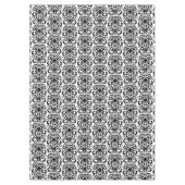 Old World Damask Black on White Tischdecke (Vorderseite)