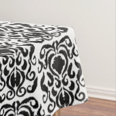 Old World Damask Black on White Tischdecke (Beispiel)