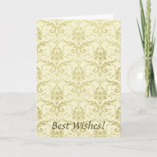 Old World Damask Muster Karte (Vorderseite)