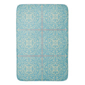Old World Fliesenbad Rug in Blumenmuster Badematte (Vorderseite Vertikal)