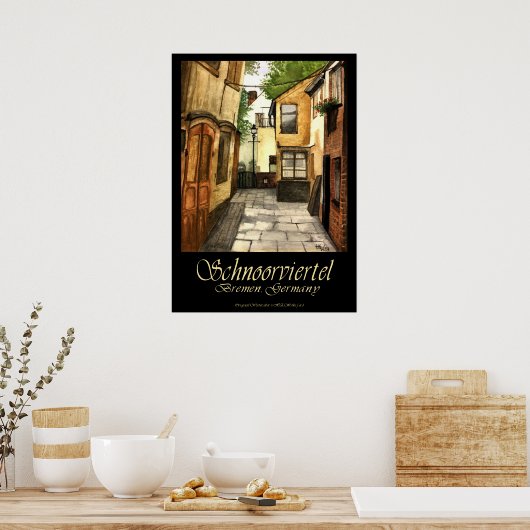 Old World Gefühl Poster (Küche)