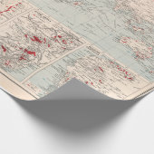 Old World Gold Mining Map (1907) Wrapping Paper Geschenkpapier (Ecke)