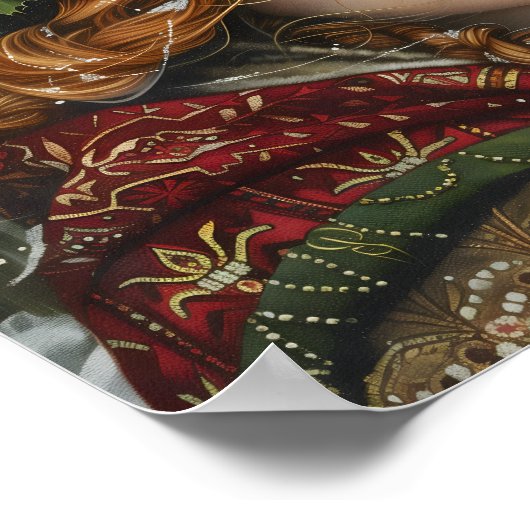 Old World Lady Poster (Ecke)