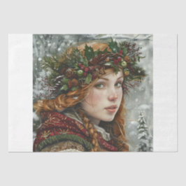 Old World Lady Seidenpapier