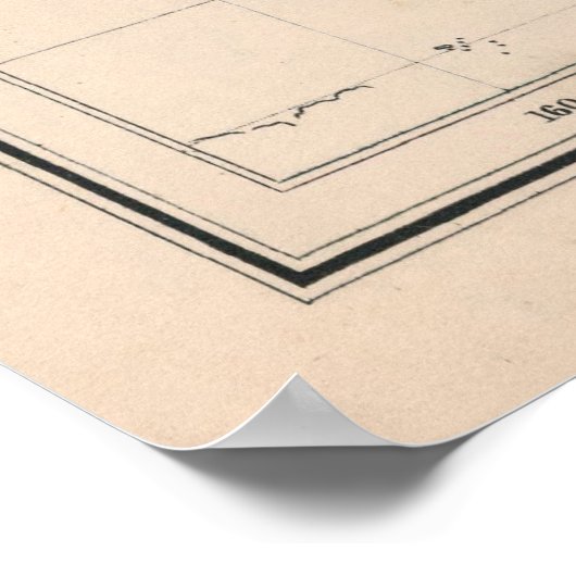 Old World Language Map (1907) Poster (Ecke)