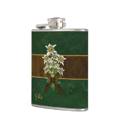 Old World Look Edelweiss Custom Flask Flachmann (Links)