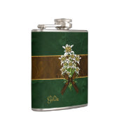 Old World Look Edelweiss Custom Flask Flachmann (Rechts)
