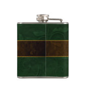 Old World Look Edelweiss Custom Flask Flachmann (Rückseite)