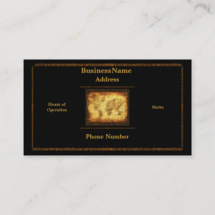 Old World Map Business Card Visitenkarte