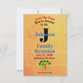 Old World Map Family Wiedersehen Einladung (Vorderseite)