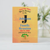 Old World Map Family Wiedersehen Einladung (Stehend Vorderseite)