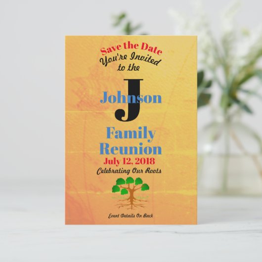 Old World Map Family Wiedersehen  Einladung (Stehend Vorderseite)