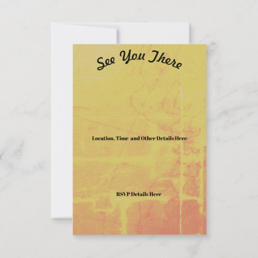 Old World Map Family Wiedersehen  Einladung (Rückseite)