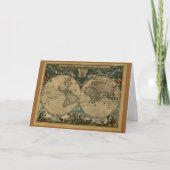 Old World Map Gifts Dankeskarte (Vorderseite)