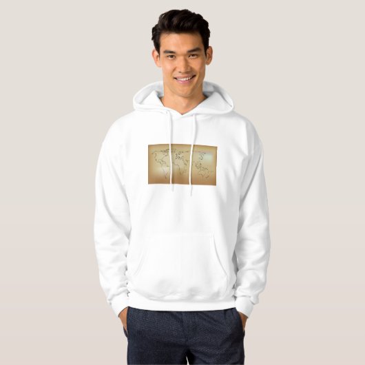 Old World Map Hoodie (Vorne ganz)