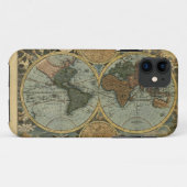 Old World Map iPhone Case (Rückseite (Horizontal))