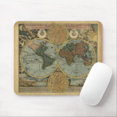 Old World Map Mousepad (Mit Mouse)