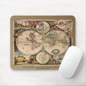 Old World Map Mousepad (Mit Mouse)