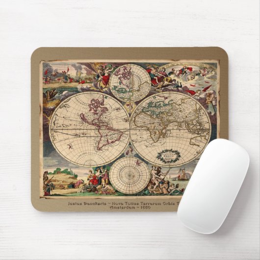 Old World Map Mousepad (Mit Mouse)