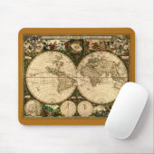 Old World Map Mousepad (Mit Mouse)