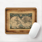Old World Map Mousepad (Mit Mouse)