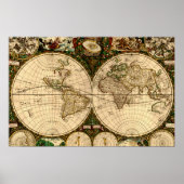 Old World Map Poster (Vorne)