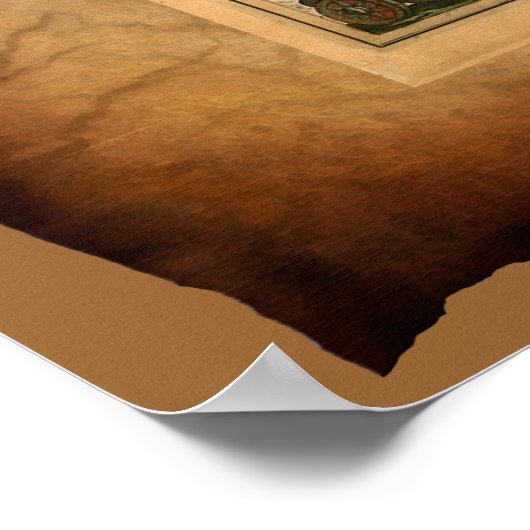 Old World Map Poster (Ecke)