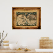 Old World Map Poster (Küche)