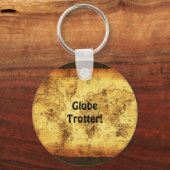 Old World Map Schlüsselanhänger (Vorderseite)