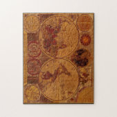 Old World Map Vintag Art Puzzle (Vertikal)