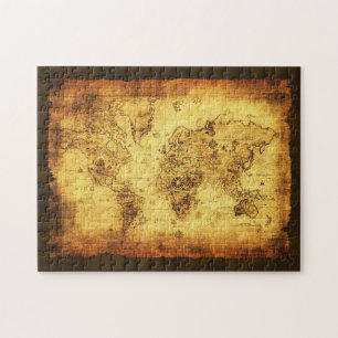 Old World Map Vintag Art Puzzle