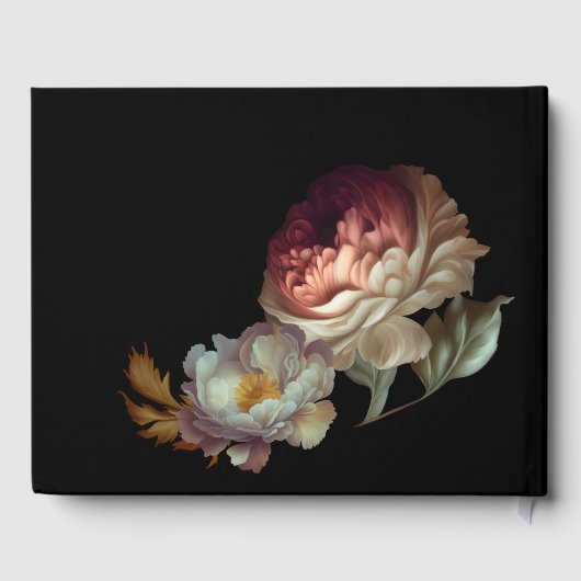 Old World "PAINTED" Blumenzettel Gästebuch (Rückseite)