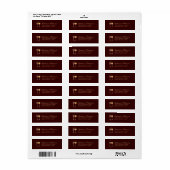 Old World Red & White Wine Glass Address Labels (Vorne)
