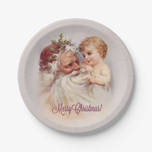 Old World Santa and Cherub - Porcela Paper Teller (Vorderseite)