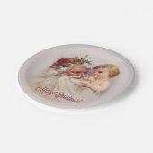 Old World Santa and Cherub - Porcela Paper Teller (Schrägansicht)