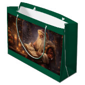 Old World Santa Große Geschenktüte (Rückseite Schrägansicht)