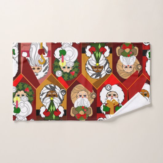 Old World Santas farbiges Handtuch (Handtuch)