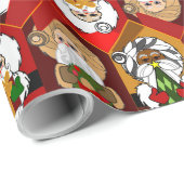 Old World Santas Multicologe Weihnachten Geschenkpapier (Rolleneckpunkt)