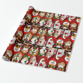 Old World Santas Multicologe Weihnachten Geschenkpapier (Ungerollt)