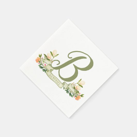 Old World Shakespeare | Fairytale Monogram Serviette (Ecke)