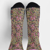 Old World Victoria Chic Pink Design Socken (Oben)