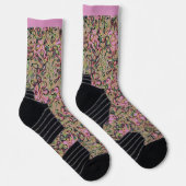 Old World Victoria Chic Pink Design Socken (Rechts)