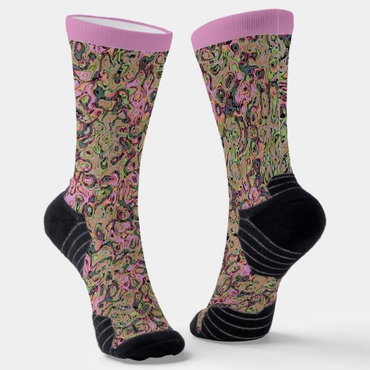 Old World Victoria Chic Pink Design Socken (Gewinkelt)