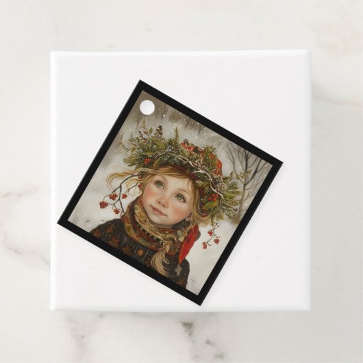 Old World Winter Child Geschenkanhänger (Beispiel)