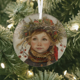 Old World Winter Child Ornament Aus Glas