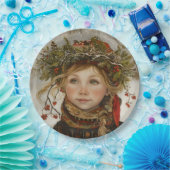 Old World Winter Child Pappteller (Party)