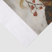 Old World Winter Child Seidenpapier (Detail)