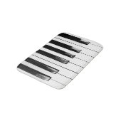 Old Worn Piano Keys Badematte (Schrägansicht)